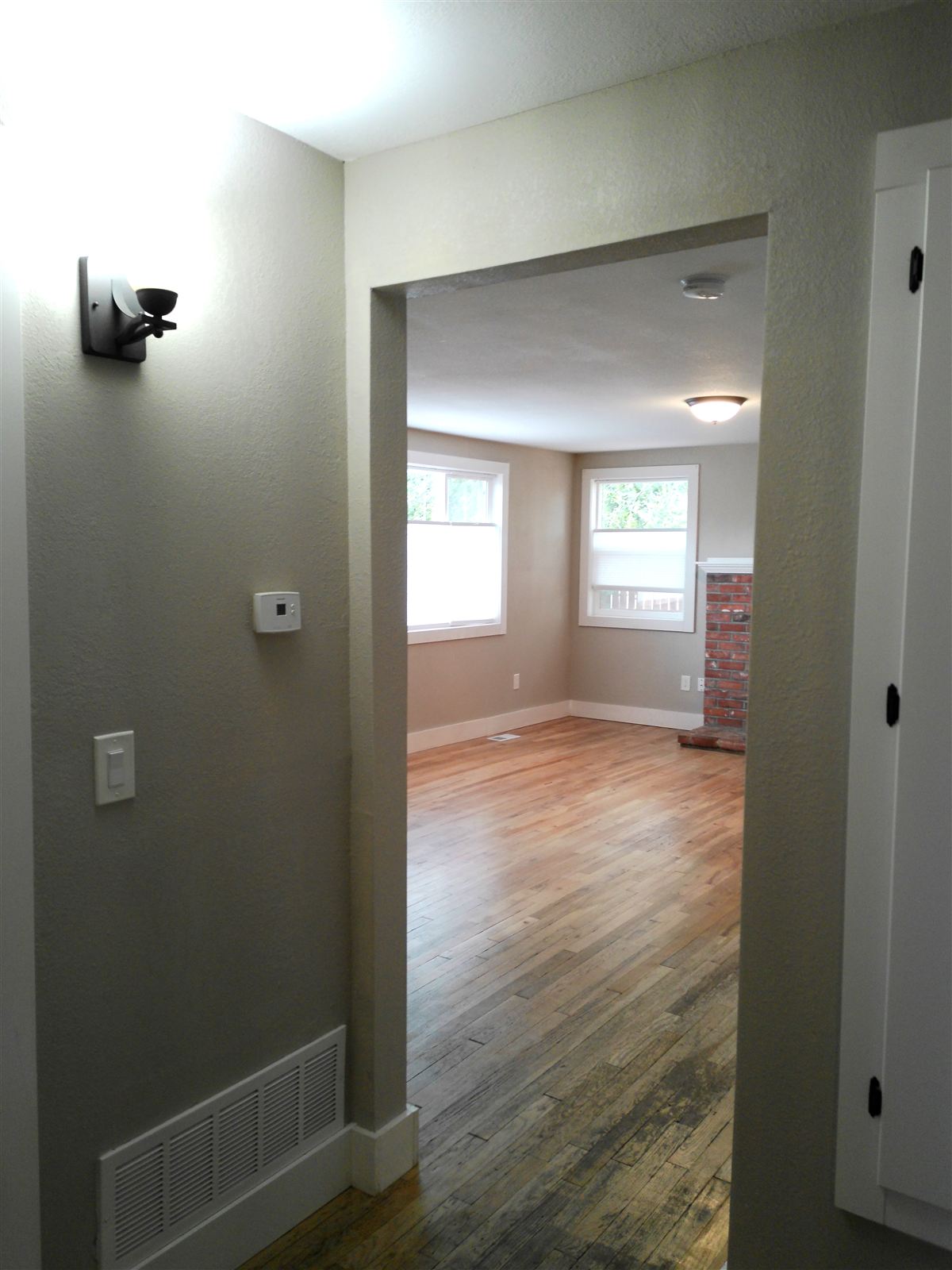 Hallway looking into the living room
