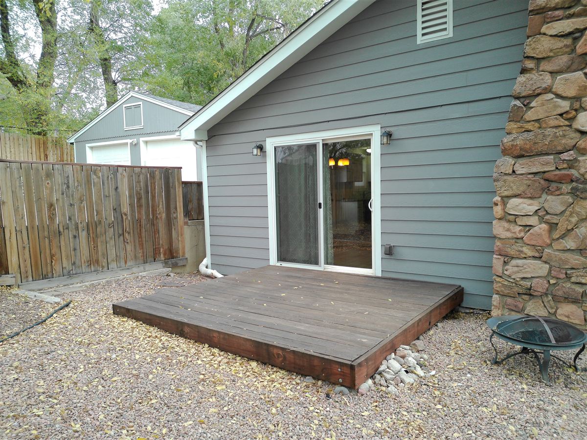 Back deck off the dining area